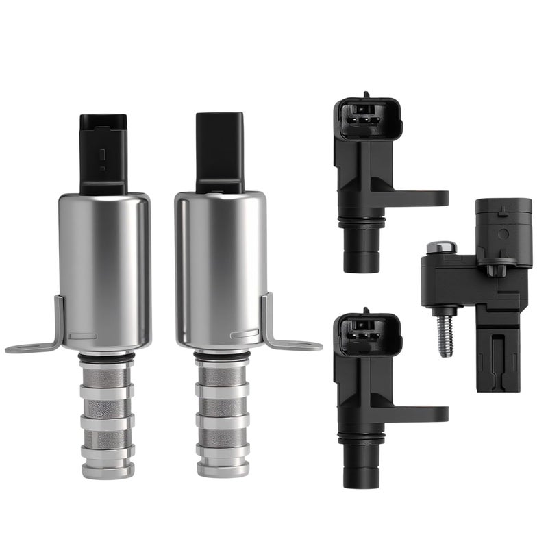 Riyhch Intake&Exhaust Variable Valve Timing Solenoid VVT, Camshaft+Crankshaft Position Sensor, for Mini Cooper 07-15,for Cooper Countryman 11-16, for Cooper Paceman 07-16,1.6L,11368610388 13627561753 - Image 1